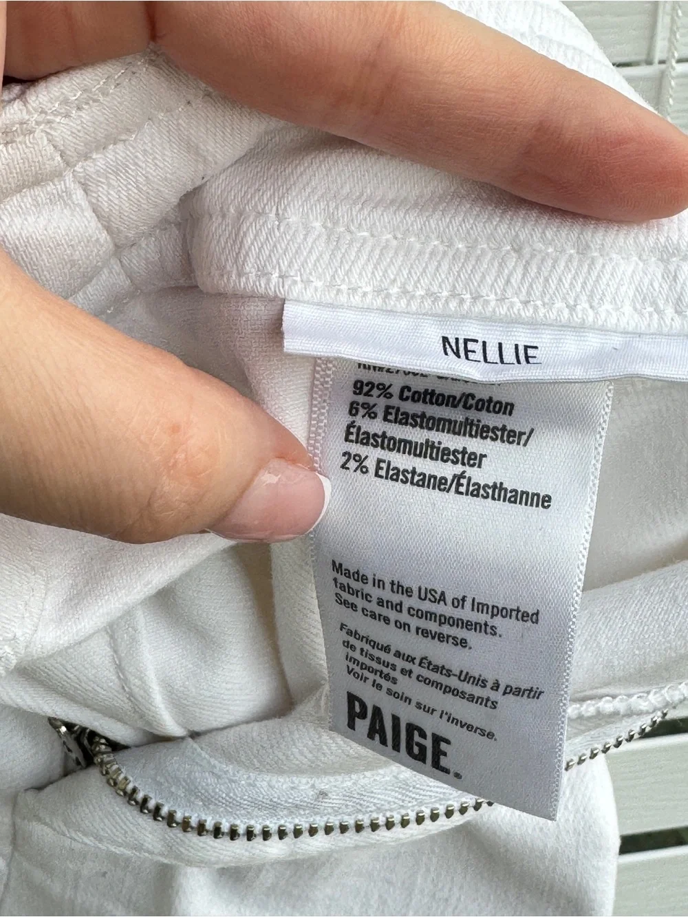 PAIGE Nellie White Wide Leg Crop Jeans Anthropologie Women’s Size 28
